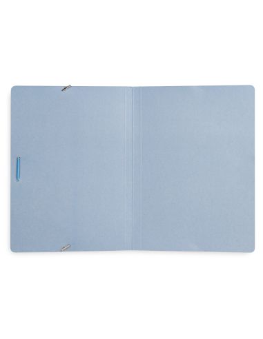 Carpeta Liderpapel Gomas Folio Sencilla Carton Pintado Azul