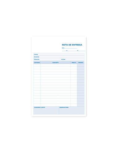Talonario Liderpapel Entregas Cuarto Original T126