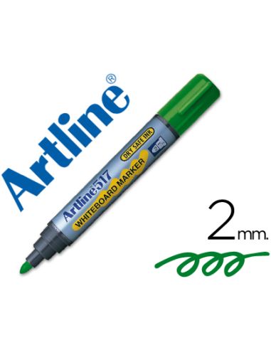 Rotulador Artline Pizarra Ek-517 Verde Punta Redonda 2 Mm Tinta De Bajo Olor