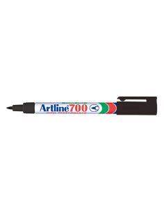 Rotulador Artline Marcador Permanente Ek-700 Negro Punta Redonda 0.7 Mm Papel Metal Y Cristal 2