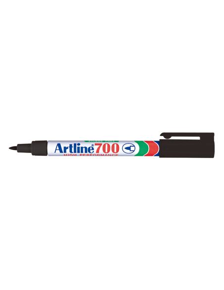 Rotulador Artline Marcador Permanente Ek-700 Negro Punta Redonda 0.7 Mm Papel Metal Y Cristal