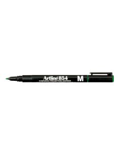 Rotulador Artline Retroproyeccion Punta Fibra Permanente Ek-854 Verde -Punta Redonda 1 Mm 2