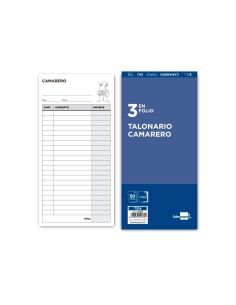 Talonario Liderpapel Camarero 3/Fº Original Y 2 Copias T314