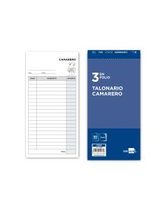 Talonario Liderpapel Camarero 3/Fº Original Y Copia T214