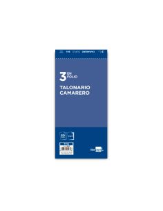 Talonario Liderpapel Camarero 3/Fº Original Y Copia T214 2