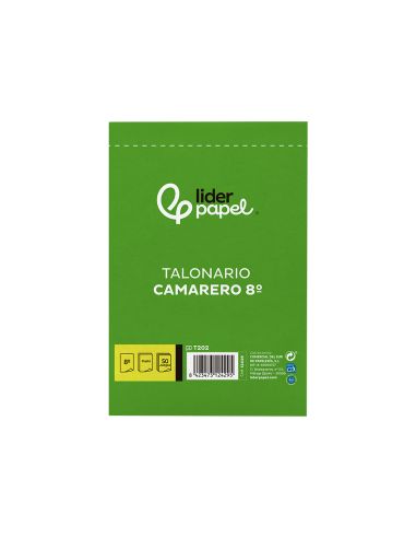 Talonario Liderpapel Camarero 8º Original Y Copia T202