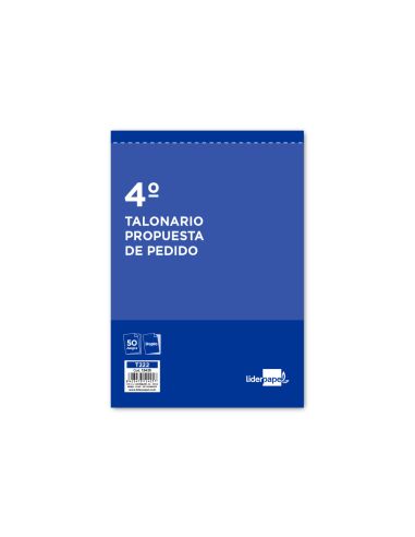 Talonario Liderpapel Pedidos Cuarto Original Y Copia T222