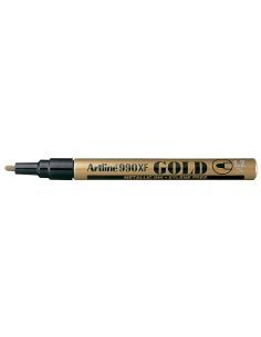 Rotulador Artline Marcador Permanente Punta Metalica Ek-990 Oro Punta Redonda 1.2 Mm 2