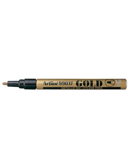 Rotulador Artline Marcador Permanente Punta Metalica Ek-990 Oro Punta Redonda 1.2 Mm