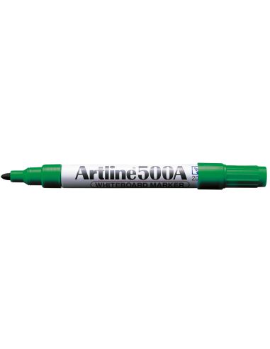Rotulador Artline Pizarra Ek-500 Verde Punta Redonda 2 Mm Recargable