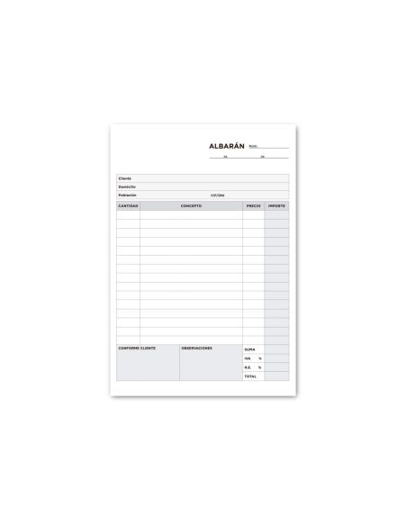 Talonario Liderpapel Albaran Cuarto Original T115