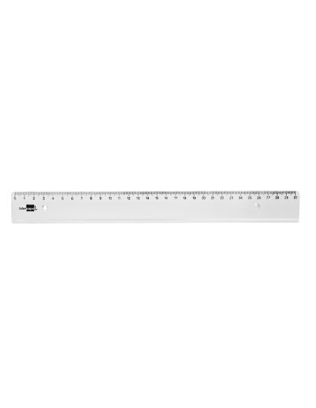 Regla Liderpapel Plastico Irrompible Transparente 30 Cm