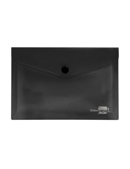 Carpeta Liderpapel Dossier Broche Polipropileno Din A6 Negro Opaco