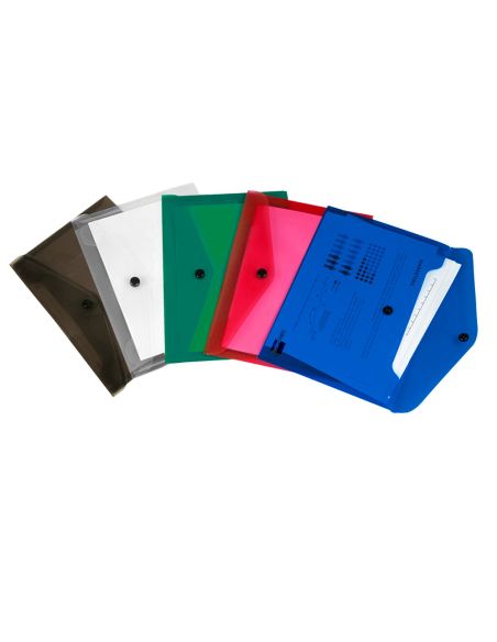 Carpeta Liderpapel Dossier Broche Polipropileno Din A5 Negro Opaco