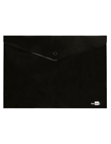Carpeta Liderpapel Dossier Broche Polipropileno Din A4 Negro Opaco 50 Hojas