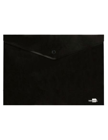 Carpeta Liderpapel Dossier Broche Polipropileno Din A4 Negro Opaco 50 Hojas