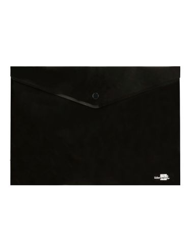 Carpeta Liderpapel Dossier Broche Polipropileno Din A4 Negro Opaco 50 Hojas