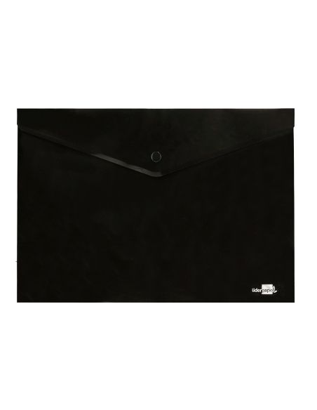 Carpeta Liderpapel Dossier Broche Polipropileno Din A4 Negro Opaco 50 Hojas