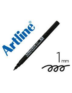 Rotulador Artline Retroproyeccion Punta Fibra Permanente Ek-854 Negro -Punta Redonda 1 Mm