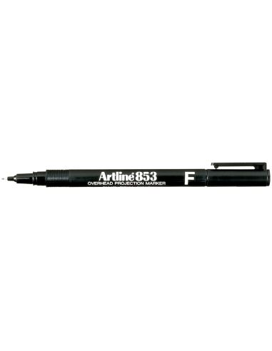 Rotulador Artline Retroproyeccion Punta Fibra Permanente Ek-853 Negro -Punta Redonda 0.5 Mm