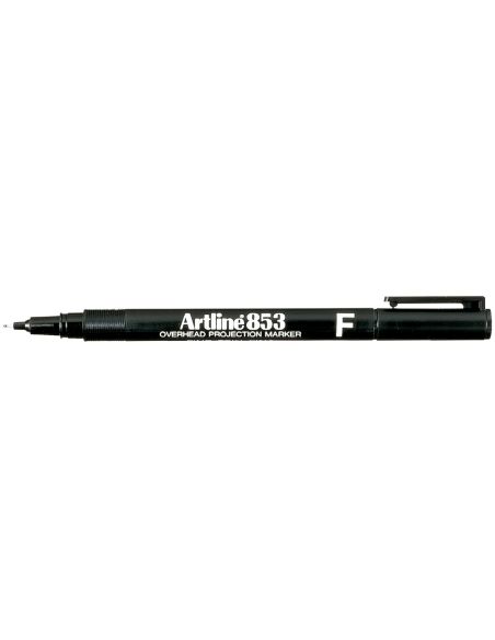 Rotulador Artline Retroproyeccion Punta Fibra Permanente Ek-853 Negro -Punta Redonda 0.5 Mm