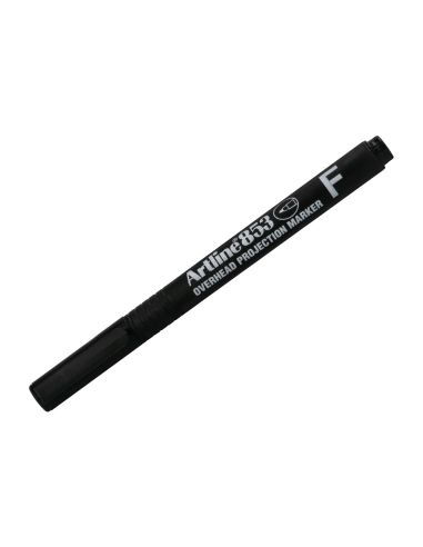 Rotulador Artline Retroproyeccion Punta Fibra Permanente Ek-853 Negro -Punta Redonda 0.5 Mm