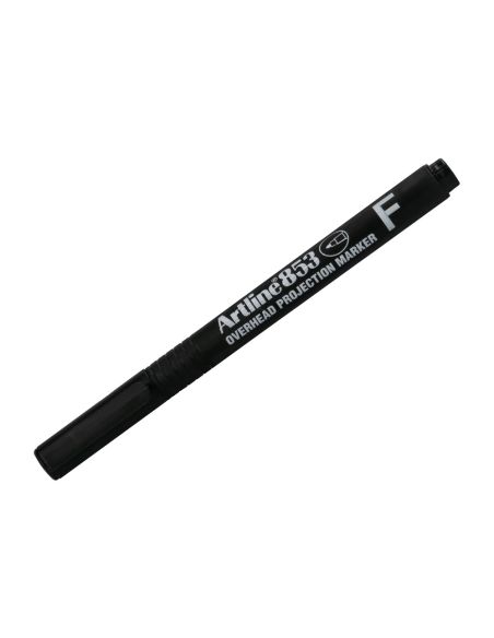 Rotulador Artline Retroproyeccion Punta Fibra Permanente Ek-853 Negro -Punta Redonda 0.5 Mm