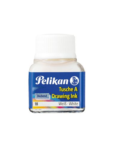 Tinta China Pelikan Blanco Bote De 10 Ml