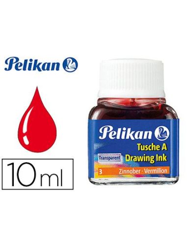 Tinta China Pelikan Bermellon Bote De 10 Ml