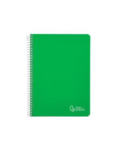 Cuaderno Espiral Liderpapel A4 Witty Tapa Dura 80H 90Gr Cuadro 4Mm Con Margen Color Verde