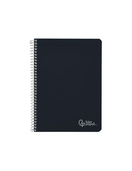 Cuaderno Espiral Liderpapel A4 Witty Tapa Dura 80H 90Gr Cuadro 4Mm Con Margen Color Negro