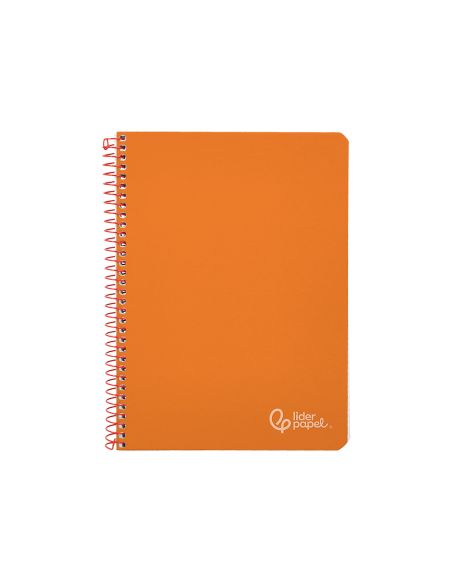 Cuaderno Espiral Liderpapel A4 Witty Tapa Dura 80H 90Gr Cuadro 4Mm Con Margen Color Naranja