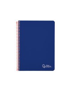 Cuaderno Espiral Liderpapel A4 Witty Tapa Dura 80H 90Gr Cuadro 4Mm Con Margen Color Azul Oscuro 2
