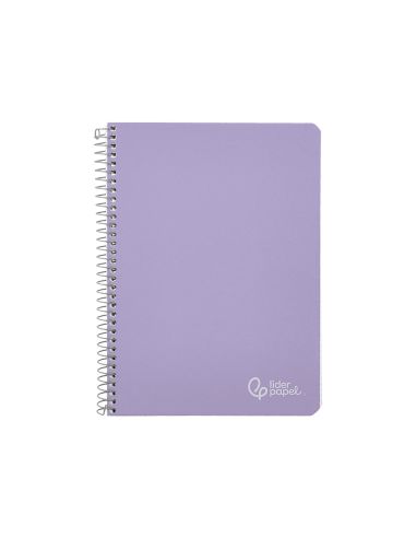 Cuaderno Espiral Liderpapel A5 Witty Tapa Dura 80H 90Gr Cuadro 4Mm Con Margen Color Violeta