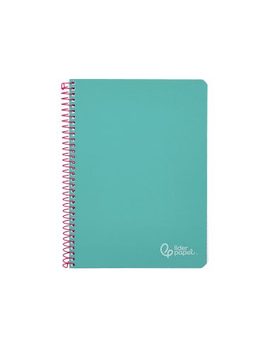 Cuaderno Espiral Liderpapel Din A5 Witty Tapa Dura 80H 90Gr Cuadro 4Mm Con Margen Color Turquesa