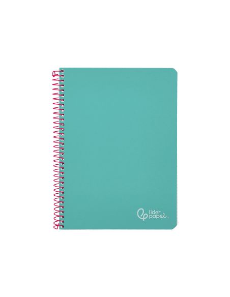 Cuaderno Espiral Liderpapel Din A5 Witty Tapa Dura 80H 90Gr Cuadro 4Mm Con Margen Color Turquesa