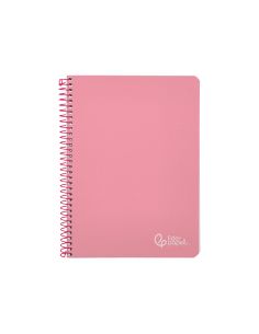 Cuaderno Espiral Liderpapel A5 Witty Tapa Dura 80H 90Gr Cuadro 4Mm Con Margen Color Rosa 2