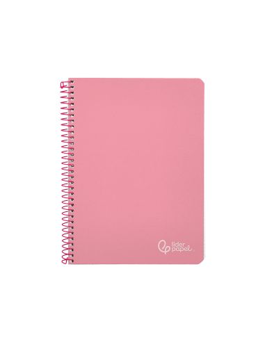 Cuaderno Espiral Liderpapel A5 Witty Tapa Dura 80H 90Gr Cuadro 4Mm Con Margen Color Rosa