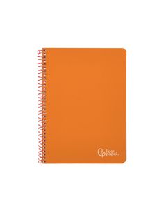 Cuaderno Espiral Liderpapel A5 Witty Tapa Dura 80H 90Gr Cuadro 4Mm Con Margen Color Naranja 2