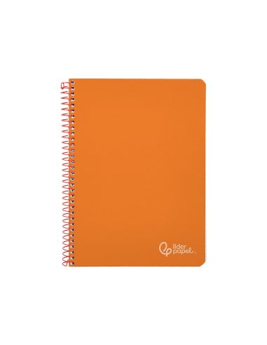 Cuaderno Espiral Liderpapel A5 Witty Tapa Dura 80H 90Gr Cuadro 4Mm Con Margen Color Naranja