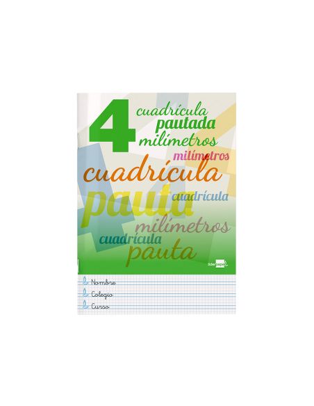 Libreta Liderpapel Pautaguia Tapa Cartoncillo 32 Hojas Din A4 70Gr Cuadriculado Pautado 4 Mm