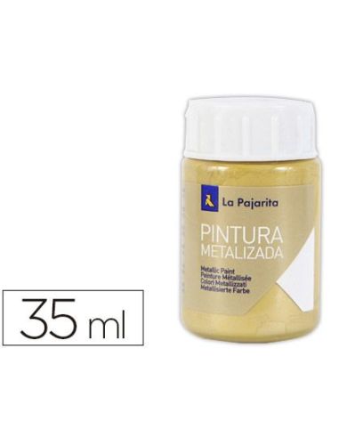 Pintura Metalizada La Pajarita Oro Rico 35 Ml