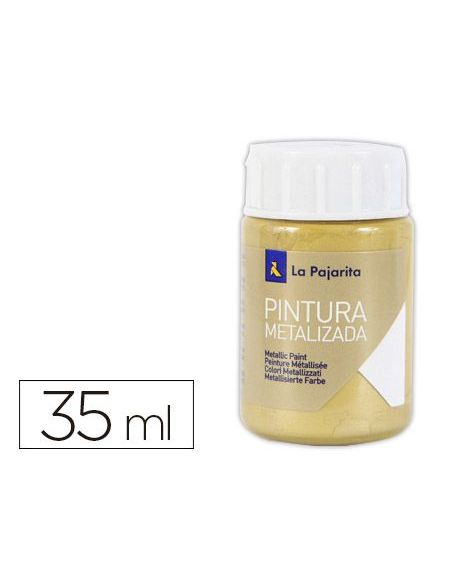 Pintura Metalizada La Pajarita Oro Rico 35 Ml