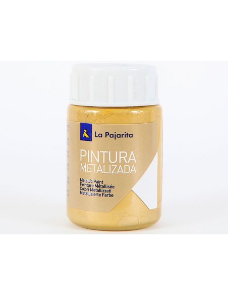 Pintura Metalizada La Pajarita Oro Rico 35 Ml