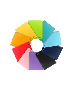 Cuaderno Espiral Liderpapel Cuarto Smart Tapa Blanda 80H 60Gr Cuadro 6Mm Con Margen Colores Surtidos 2