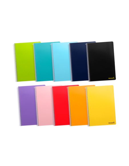 Cuaderno Espiral Liderpapel Folio Smart Tapa Blanda 80H 60Gr Pauta 2,5Mm Con Margen Colores Surtidos