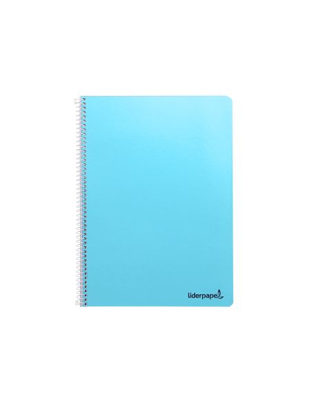 Cuaderno Espiral Liderpapel A4 Micro Smart Tapa Blanda 80H 60Gr Horizontal 7Mm Doble Margen 4 Taladros Colores