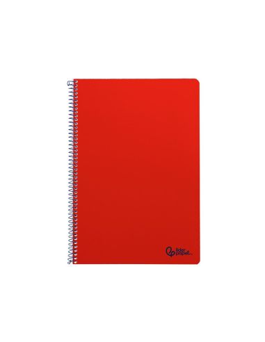 Cuaderno Espiral Liderpapel A4 Smart Tapa Blanda 80H 75Gr Cuadro 4Mm Con Margen Color Rojo|Libreriasalesiana