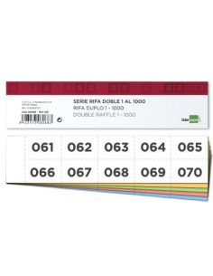 Tira De Rifa Liderpapel Doble 1 Al 1000
