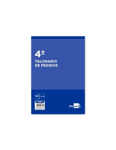 Talonario Liderpapel Pedidos Cuarto Original 122